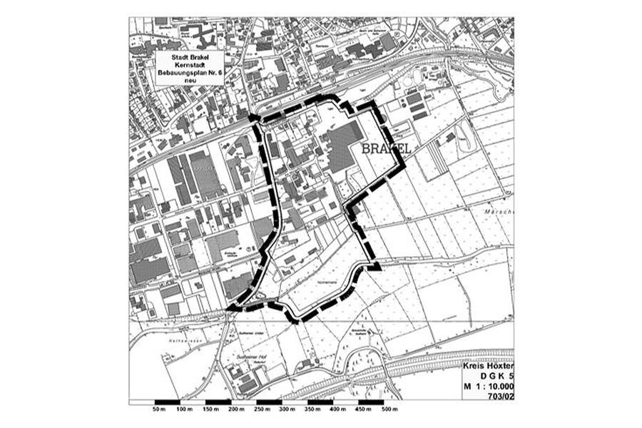 Bebauungsplan Nr. 6-neu »Königsfeld Ost« in der Kern-stadt Brakel mit gleichzeitiger Aufhebung der Bebau-ungspläne Nr. 6, Nr. 6 - 1. Änderung und Nr. 6 - 2. Än-derung